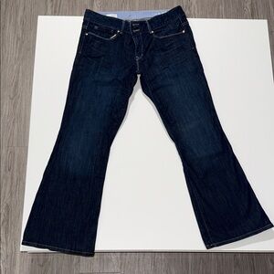 GAP 1969 Jeans Women's 31/12a Perfect Boot Medium Dark Wash Stretch Blue Denim